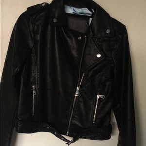 Black Vegan Leather Jacket